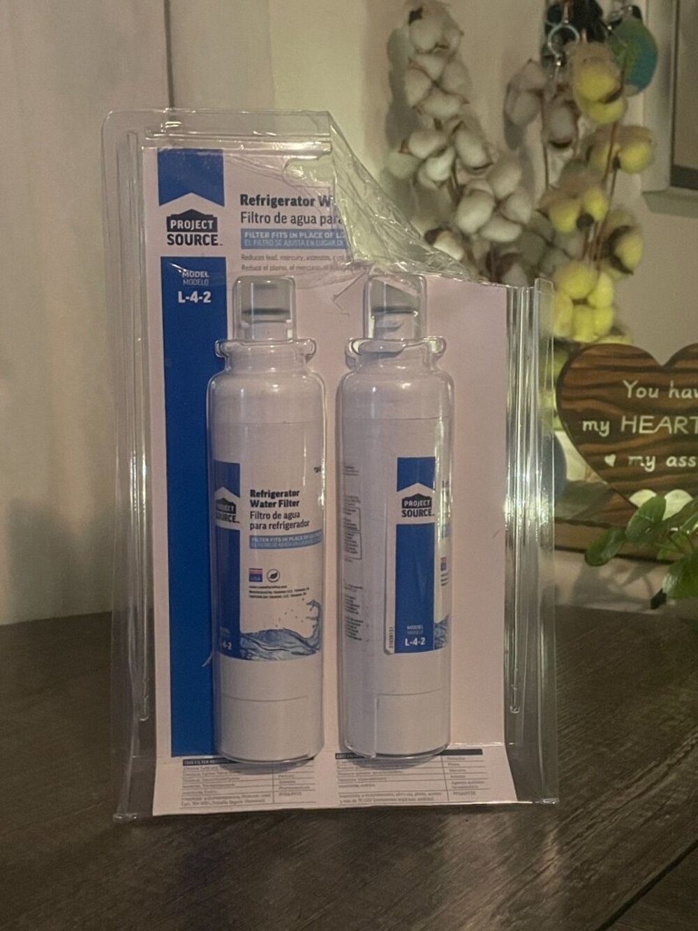 Project Source Twist‑In Refrigerator Water Filter‎ 2‑Pack – Fits LG LT800P